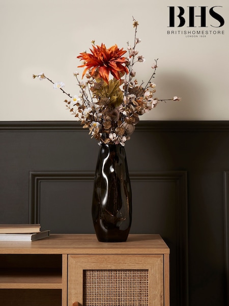 BHS Grey Large Glass Vase (H52109) | £30
