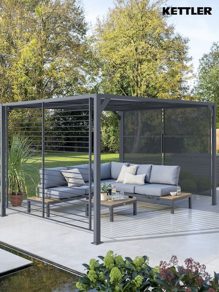 Kettler Grey Garden Panalsol Deluxe Pagoda 3.5m x 3m (H52133) | £999