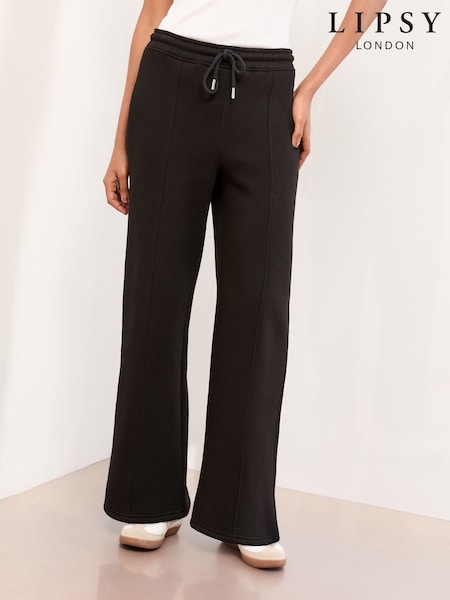 Lipsy Black Wide Leg Sweat Joggers (H52285) | £32