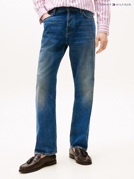 Tommy Hilfiger Blue Relaxed Distressed Jeans (H52330) | £120