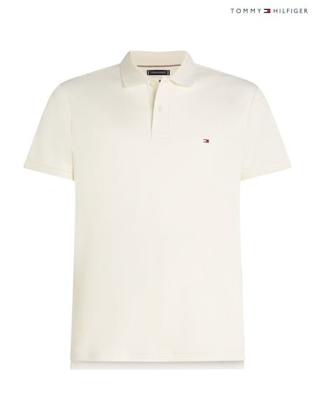 Tommy Hilfiger Cream Regular Fit Polo Shirt (H52339) | £85