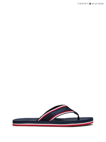 Tommy Hilfiger Blue Hilfiger Monotype Logo flip-flops/sandals (H52378) | £45