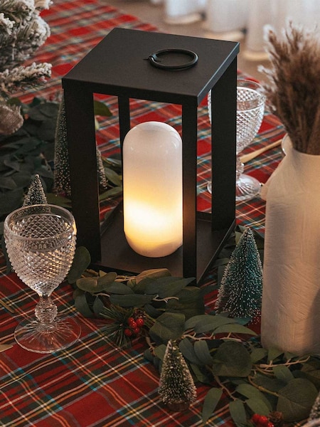 New Garden Black Siroco 30 Portable Metal Lantern (H52666) | £89