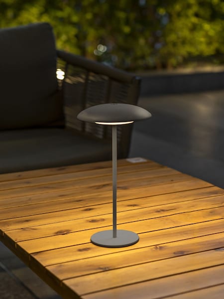 New Garden Anthracite Sardinia 30 Cordless Decorative Lamp with Rechargeable Battery (H52675) | £65