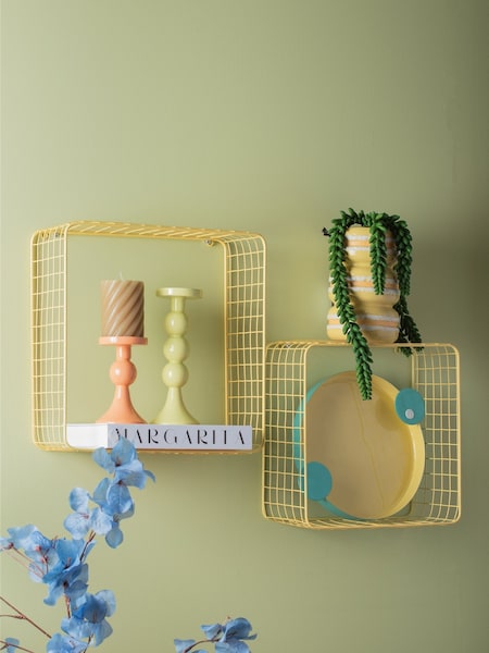 Present Time Soft Yellow Macaron Vase (H53246) | £35