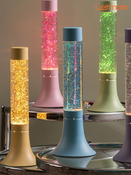 Leitmotiv Soft Green Astro Glitter Table Lamp (H53339) | £35