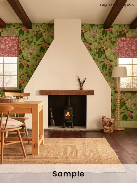 Graham & Brown Green Craftwork Trail A4 Wallpaper Sample (H53411) | £1