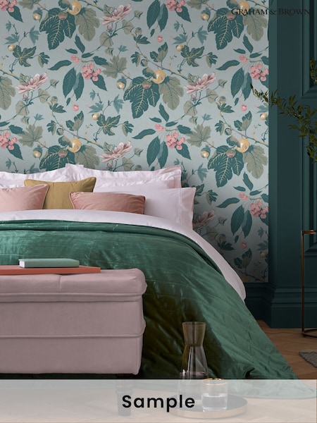 Graham & Brown Sky Blue Craftwork Trail A4 Wallpaper Sample (H53412) | £1