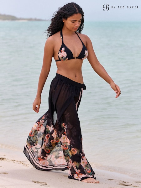 B by Ted Baker Cover Up Black Koi Floral Sarong (H53499) | £36