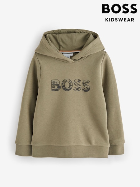 BOSS Green Logo Pull Over Hoodie (H53645) | £100 - £125