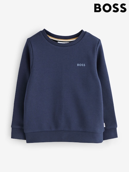 BOSS Blue Logo Sweatshirt (H53654) | £80 - £99