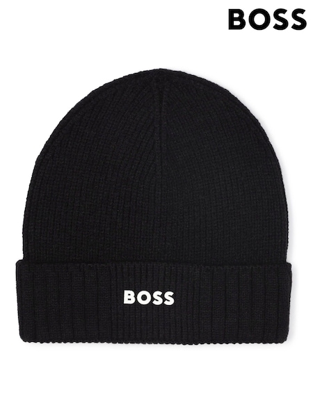 BOSS Black Logo Beanie Hat (H53659) | £55 - £65