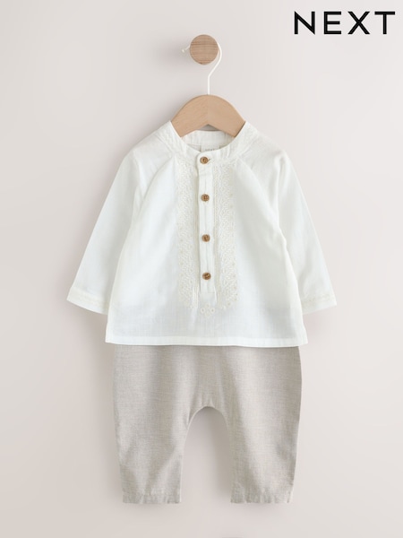 Neutral Baby Occasion Romper (0mths-2yrs) (H53731) | £20 - £22