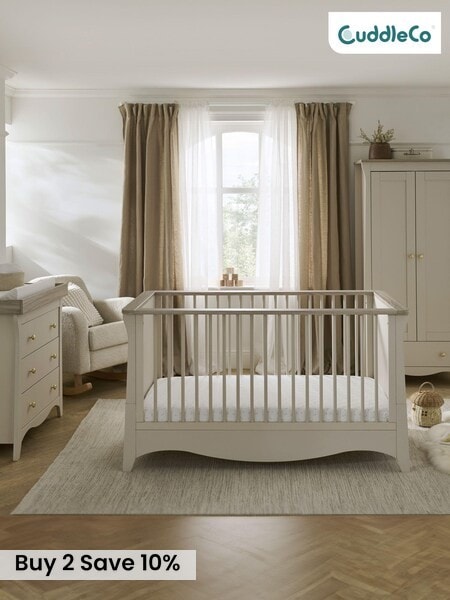 Cuddleco 3 Piece Cream Cashmere Clara Nursery Furniture Set (H54142) | £1,000