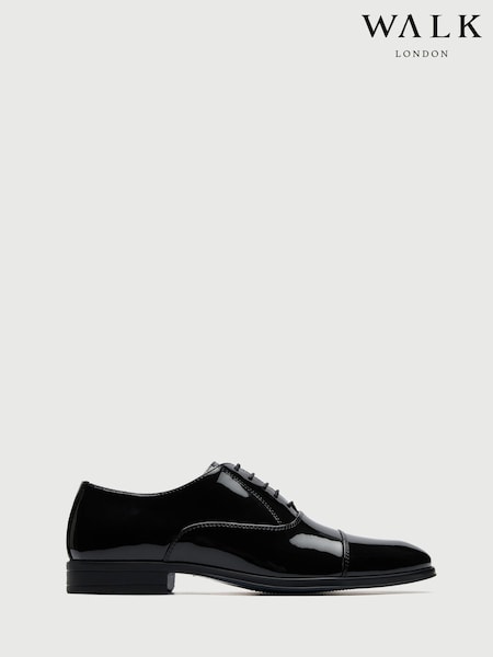 Walk London Black Oscar Oxford Toe Cap (H54189) | £85
