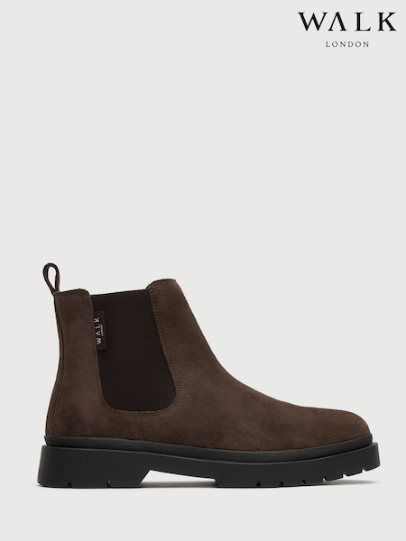Walk London Brown Callum Chelsea Boots (H54192) | £95