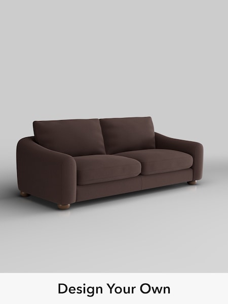 Fine Chenille Easy Clean/Chocolate Brown Arches (H54412) | £1,325