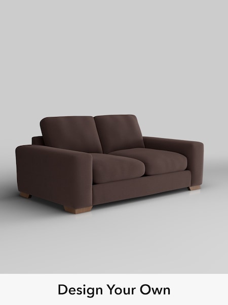Fine Chenille Easy Clean/Chocolate Brown Houghton Deep Relaxed Sit (H54416) | £1,325