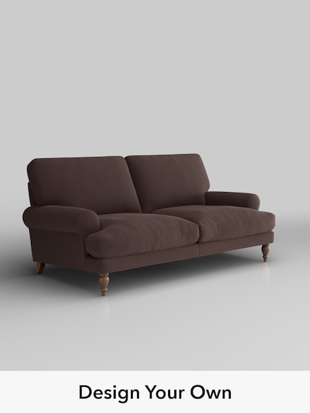 Fine Chenille Easy Clean/Chocolate Brown Erin Deep Relaxed Sit (H54418) | £1,275