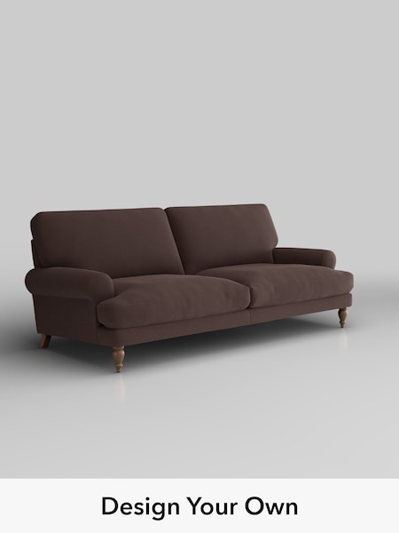 Fine Chenille Easy Clean/Chocolate Brown Erin Deep Relaxed Sit (H54418) | £1,375