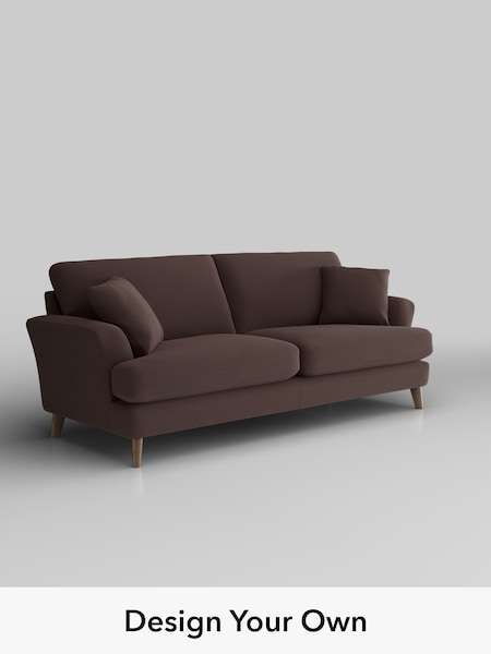 Fine Chenille Easy Clean/Chocolate Brown Conway Relaxed Sit (H54420) | £1,450