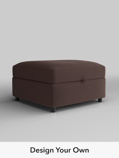 Fine Chenille Easy Clean/Chocolate Brown Parker Platform (H54421) | £499