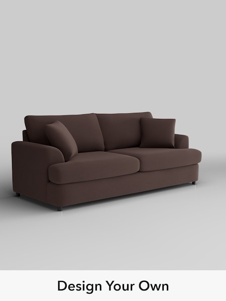 Fine Chenille Easy Clean/Chocolate Brown Parker Platform (H54421) | £1,375