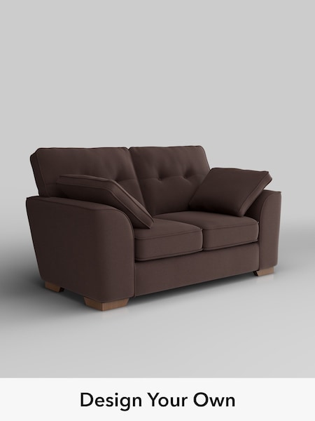 Fine Chenille Easy Clean/Chocolate Brown Stamford Buttoned Back (H54427) | £1,099
