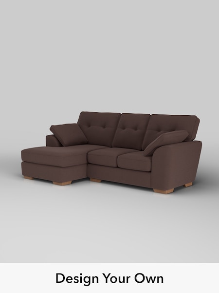 Fine Chenille Easy Clean/Chocolate Brown Stamford Buttoned Back (H54427) | £1,775