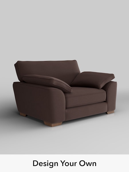 Fine Chenille Easy Clean/Chocolate Brown Stamford Grand Relaxed Sit (H54432) | £1,299