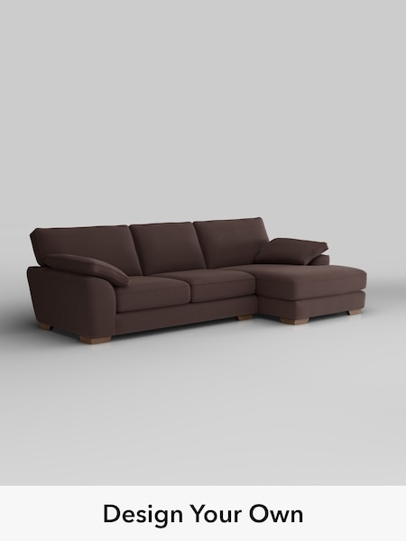Fine Chenille Easy Clean/Chocolate Brown Stamford Grand Relaxed Sit (H54432) | £2,550