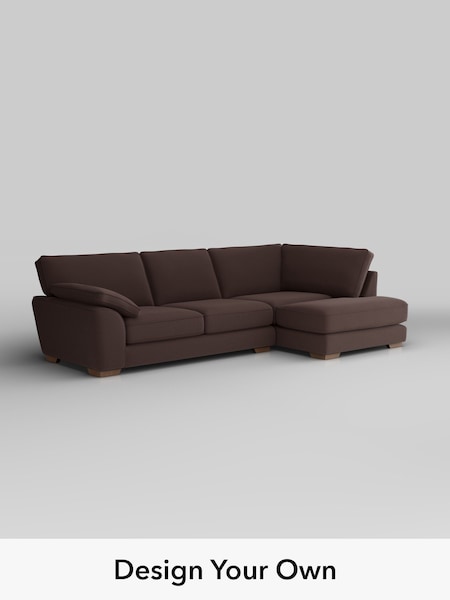 Fine Chenille Easy Clean/Chocolate Brown Stamford Grand Relaxed Sit (H54432) | £2,525