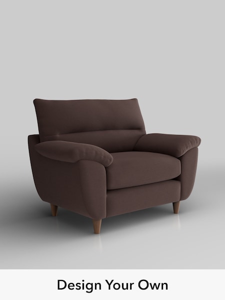 Fine Chenille Easy Clean/Chocolate Brown Elliot Highback (H54436) | £775