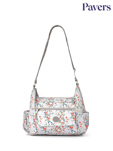 Pavers Grey Zip Close Shoulder Bag (H54465) | £29