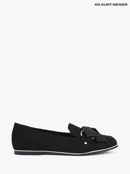 KG Kurt Geiger Black Mable Bow Pumps (H54498) | £109