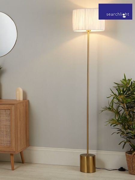 Searchlight White/Gold Isadora Floor Lamp (H54581) | £60