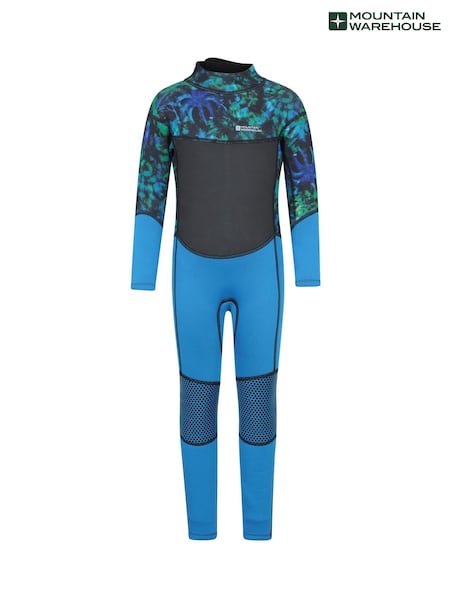 Mountain Warehouse Blue Kids Printed Full Wetsuit (H54693) | £35