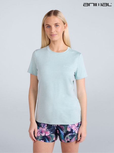 Animal Blue Womens Latero Hybrid Swim Quick Drying T-Shirt (H54767) | £33