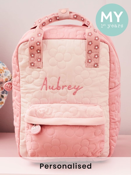 My 1st Years Personalised Medium Star Quilted Backpack (H54895) | £36