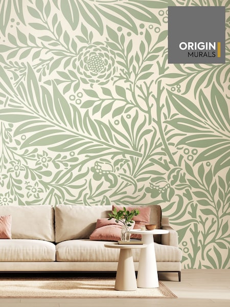 Origin Murals Sage Green Trailing Ferns Wall Mural (H54988) | £115