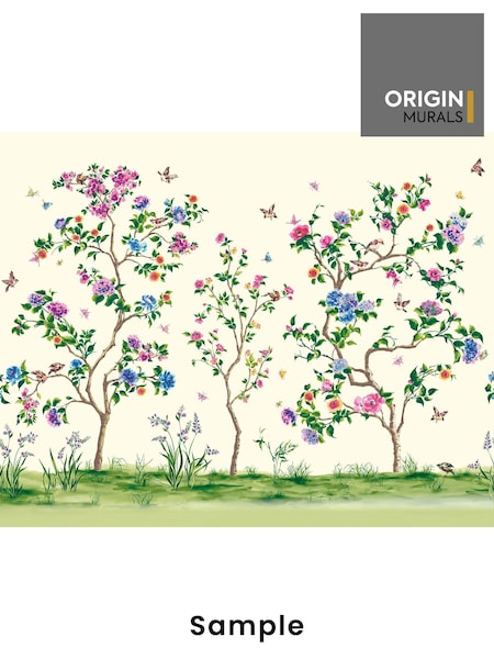 Origin Murals Ivory Oriental Flower Tree A4 Wallpaper Sample (H55013) | £3