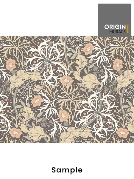 Origin Murals Charcoal Trailing Seaweed Garden A4 Wallpaper Sample (H55019) | £3