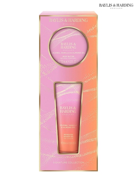 Baylis & Harding Jojoba, Vanilla & Almond Oil Indulgent Body Pamper Duo Gift Set (H55124) | £9