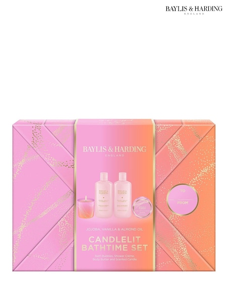 Baylis & Harding Jojoba Vanilla & Almond Oil Luxury Wash Bag Gift Set (H55129) | £22