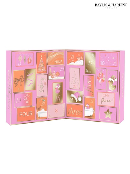 Baylis & Harding Ladies Luxury 24 Days of Beauty Advent Calendar Gift Set (H55130) | £45