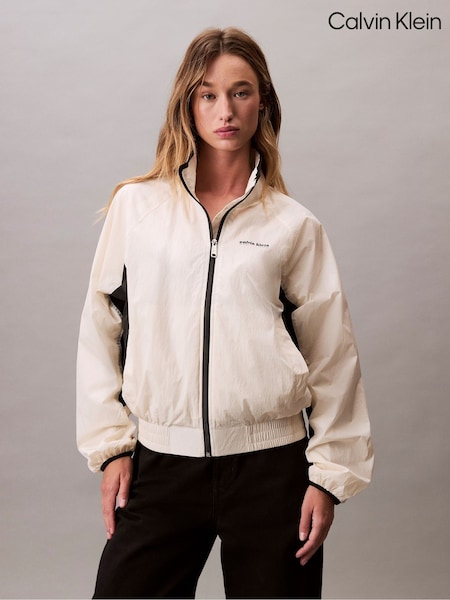 Calvin Klein Brown Retro Track Jacket (H55214) | £160