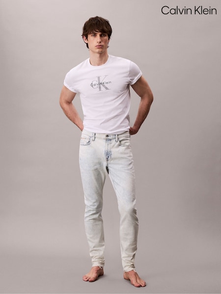 Calvin Klein Blue Slim Tapered Denim Jeans (H55244) | £85