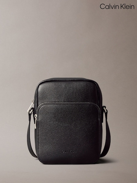 Calvin Klein Black Micro Pebble Cross-Body Bag (H55260) | £90