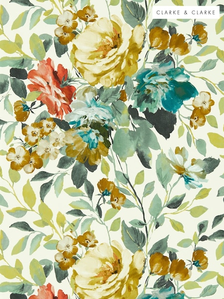 Clarke & Clarke Antique Bloom Exotica 2 10M Wallpaper (H55288) | £56