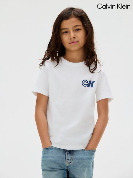 Calvin Klein White Regular Seasonal T-Shirt (H55331) | £60 - £75